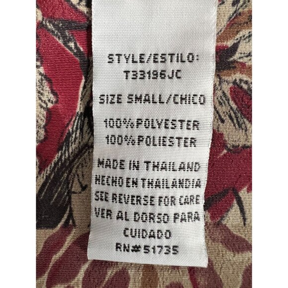 Sag Harbor Missy Maxi Skirt With Abstract Floral Print Size S 100% Polyester Mad - Picture 4 of 16